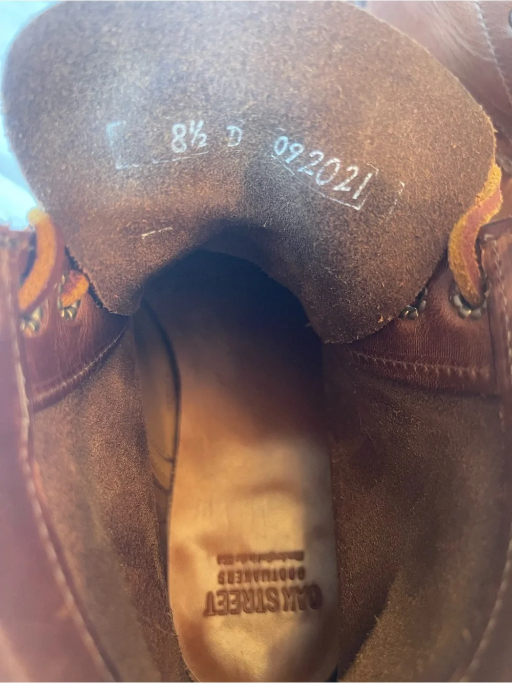 Oak Street Bootmakers Cap-Toe Trench Boot - Natural Horween Chromexcel 8.5D